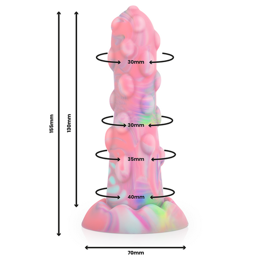 Dildo Epic Nixie | Silicone Líquido, Design Místico e Base com Sucção