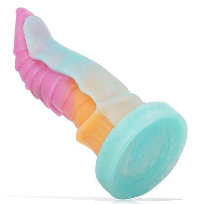 Close-up do Dildo EPIC Kelpie Formato Cavalo, mostrando sua textura em silicone e base com ventosa.
