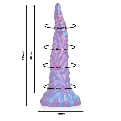 EPIC Dildo Nokken Criatura Aquática de silicone com base de sucção, detalhe da textura e forma mítica.