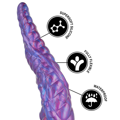 EPIC Dildo Nokken Criatura Aquática de silicone com base de sucção, detalhe da textura e forma mítica.