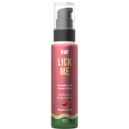 INTT Gel Comestível Lick Me Watermelon com Efeito Calor, embalagem do produto