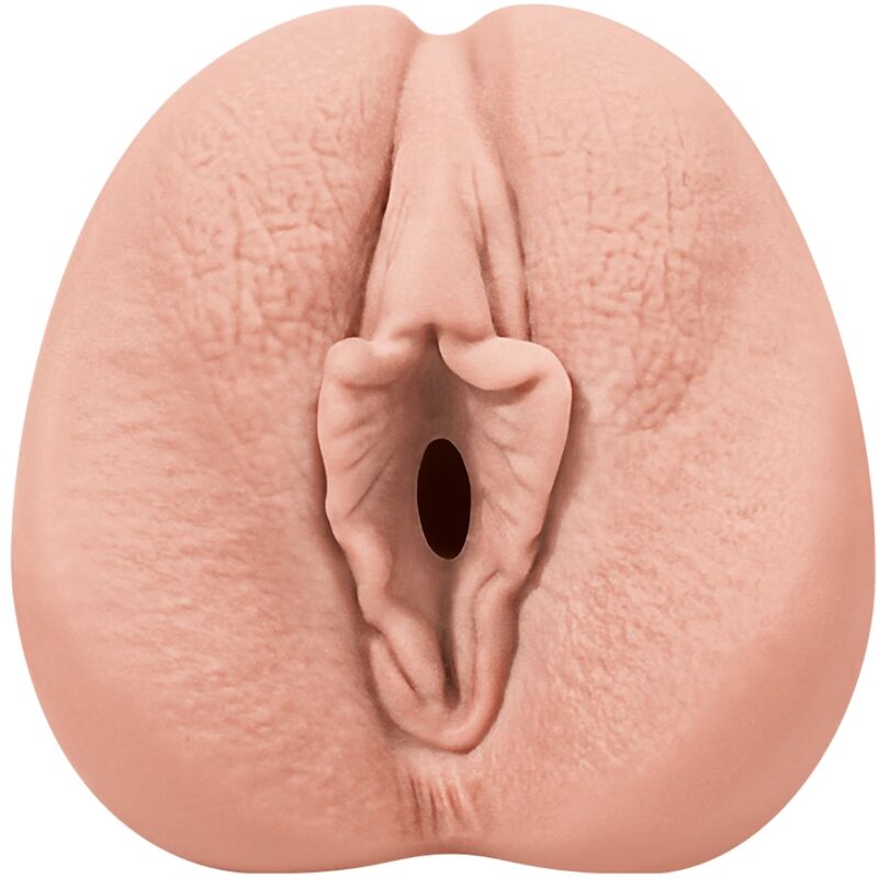 Close-up do Masturbador Masculino ALIVE Flex Vaginal Realista M, mostrando sua textura e abertura.