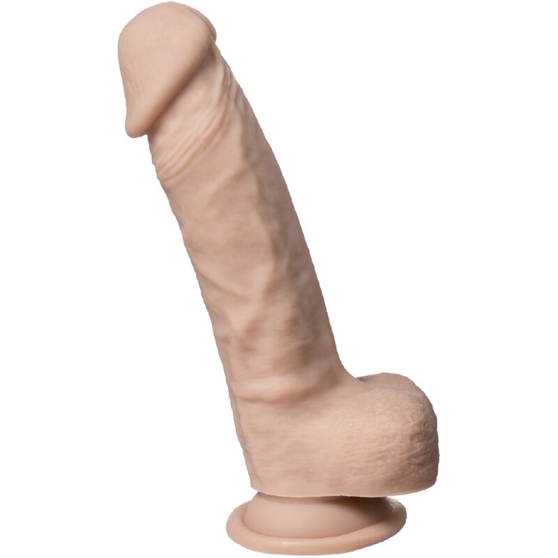 SILEXD Dildo Realista Premium Silexpan Silicone 21.5 cm com ventosa para prazer anal ou vaginal.