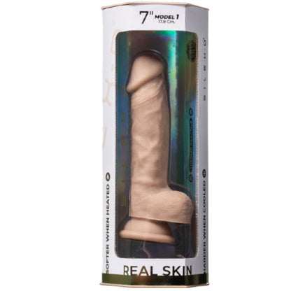 SILEXD Dildo Realista Premium Silexpan Silicone 21.5 cm com ventosa para prazer anal ou vaginal.