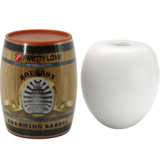 Close-up do Masturbador Masculino Clarinha de Ovo PRETTY LOVE, mostrando sua textura interna e design flexível.