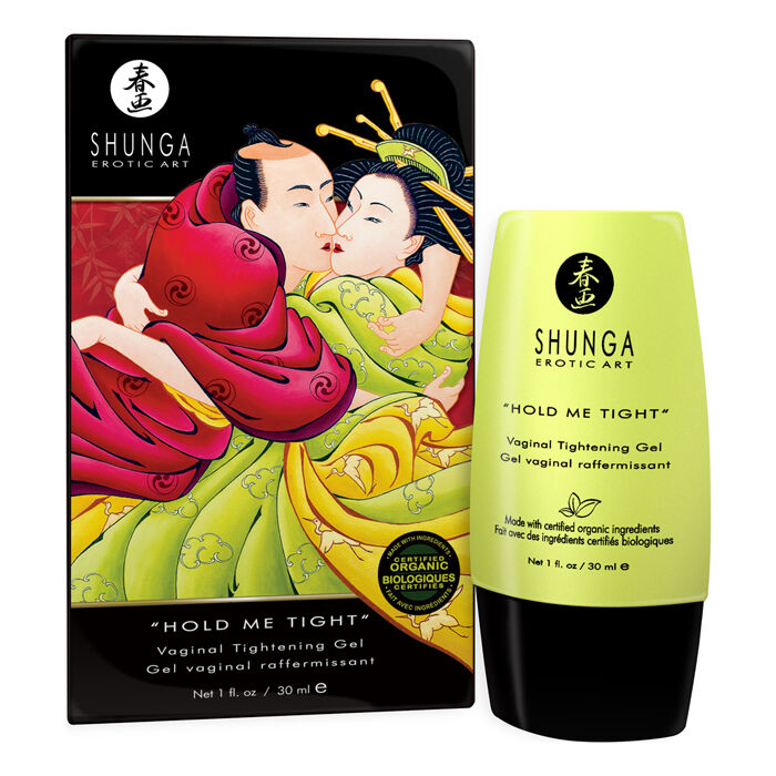 Shunga Gel Estreitamento Vaginal Hold Me Tight para tonificação íntima.