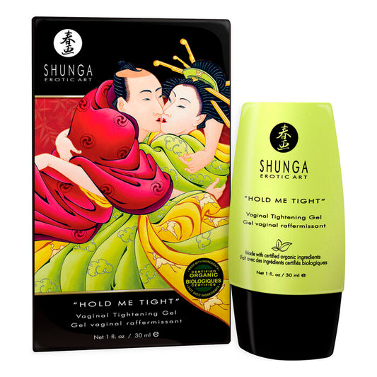 Shunga Gel Estreitamento Vaginal Hold Me Tight para tonificação íntima.