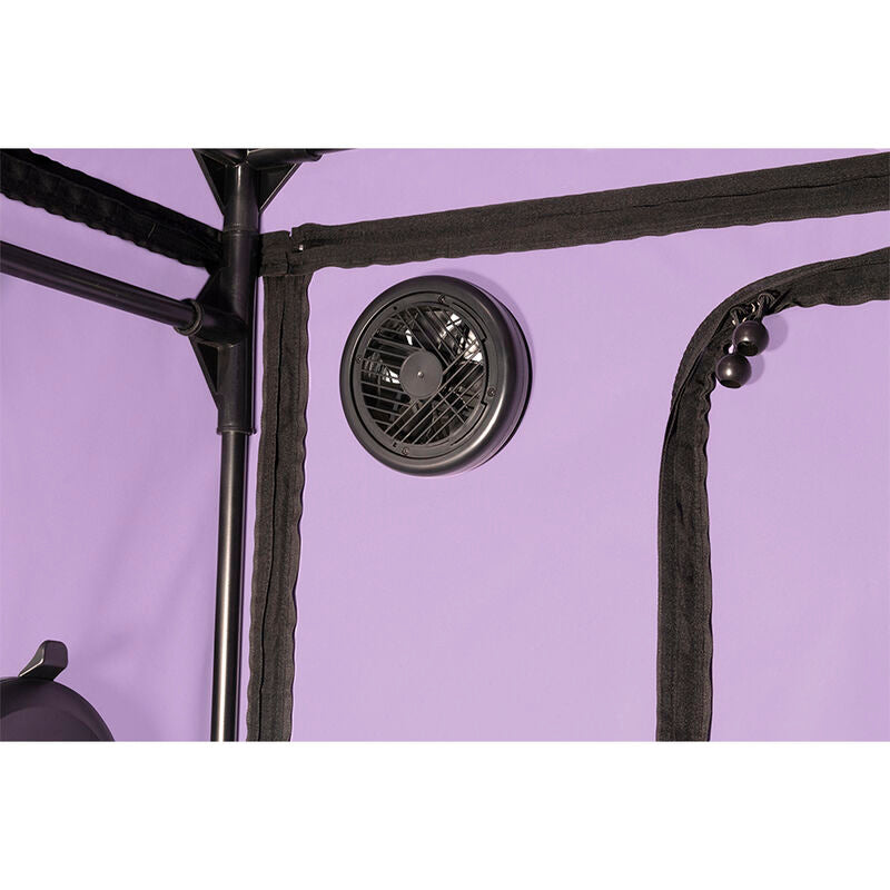 SECRET DOME Cabine BDSM Portátil Escândalo Roxo com iluminação LED e sistema de contenção