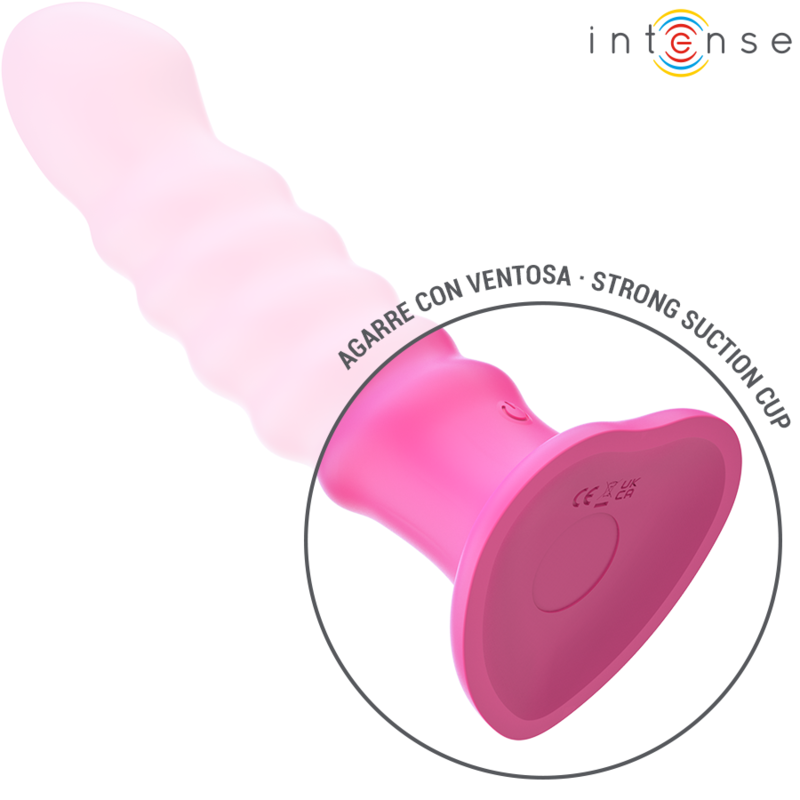 Vibrador INTENSE Cindy Espiral L rosa com controlo remoto