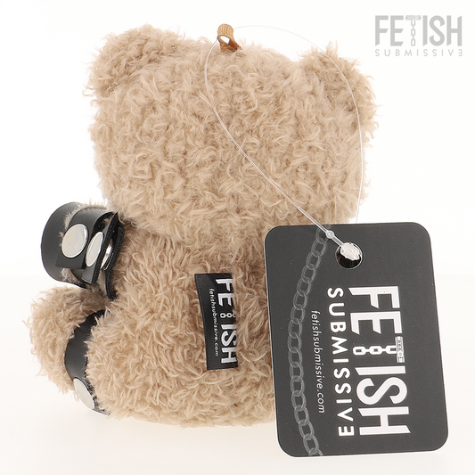 Urso de Pelúcia BDSM Yogi | Fetish Submissive, com Algemas e Chaveiro