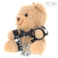 Urso de Pelúcia BDSM Yogi | Fetish Submissive, com Algemas e Chaveiro