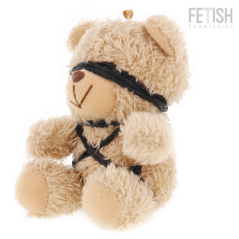 Ursinho de Pelúcia BDSM FETISH SUBMISSIVE Winnie com detalhes em cordas e arnês.