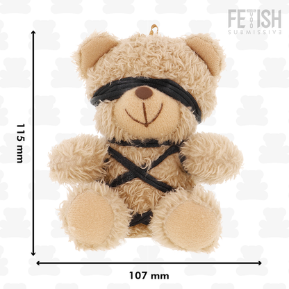 Ursinho de Pelúcia BDSM FETISH SUBMISSIVE Winnie com detalhes em cordas e arnês.