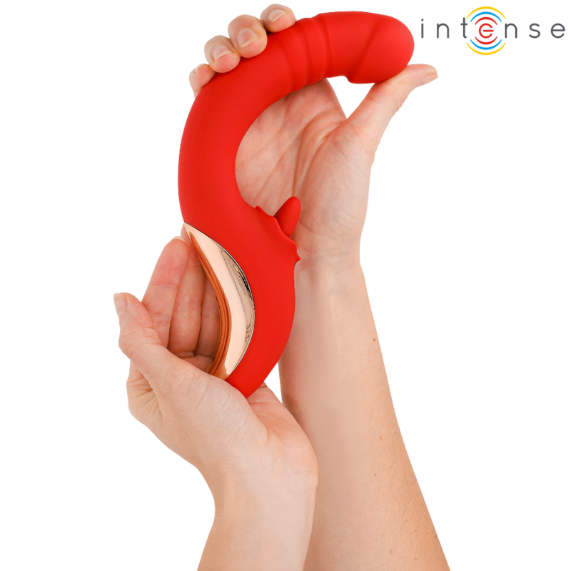 Vibrador e Estimulador INTENSE Paulina em formato U para prazer clitoriano e ponto G.