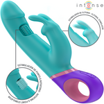 Intense – Monica Rabbit Vibrador com Estimulador G-Spot Rotativo Azul