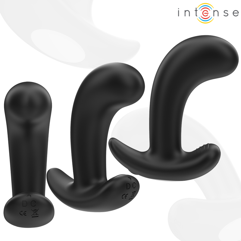 Plug Anal Vibratório INTENSE Chandler preto com controle remoto
