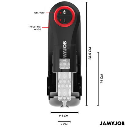 Masturbador Automático Masculino JAMYJOB Gravity com 5 Modos de Sucção