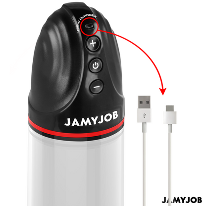 JAMYJOB Bomba Peniana Automática XPAND 3 Níveis Sucção Cinza para aumento e desempenho masculino.