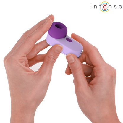 INTENSE Estimulador Clitoriano Sabrina Roxo com design compacto e ponta simuladora de língua.