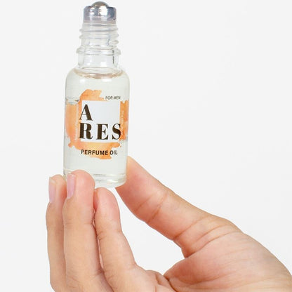 SECRETPLAY Perfume Ares Feromonas em Óleo para Homens 20 ML, frasco roll-on e embalagem