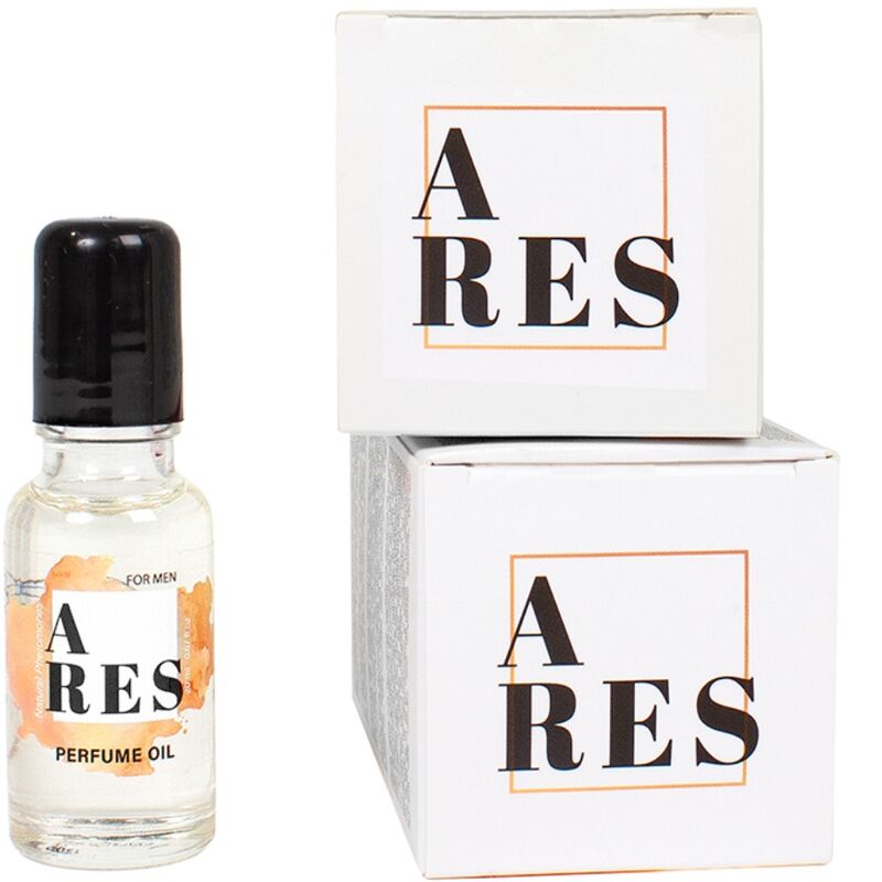 SECRETPLAY Perfume Ares Feromonas em Óleo para Homens 20 ML, frasco roll-on e embalagem