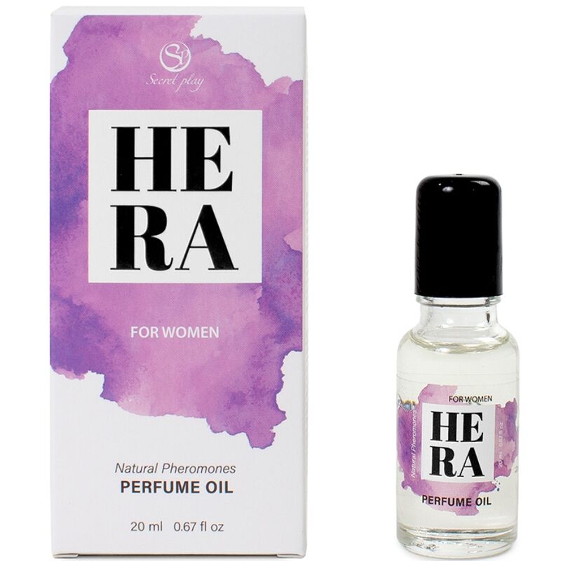 Frasco de perfume em óleo Secretplay Hera com feromonas, 20ml.