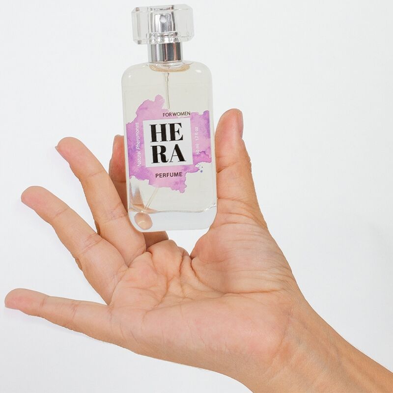Frasco de perfume SECRETPLAY Hera com feromonas naturais para mulheres 50ml.