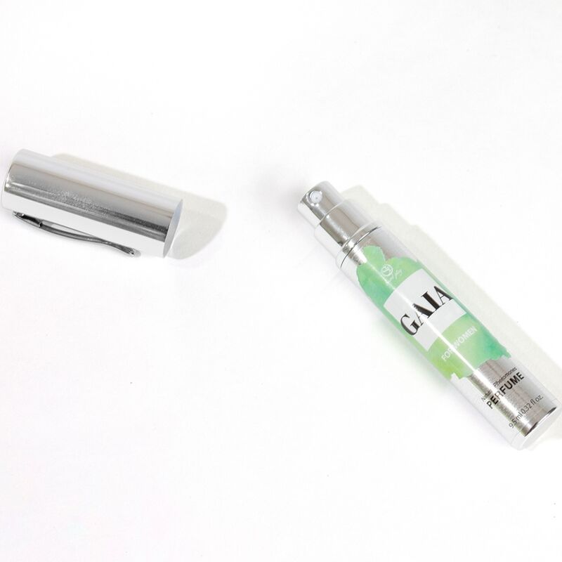 Frasco de perfume SECRETPLAY Gaia com feromonas para mulheres, tamanho viagem 10ml.