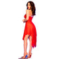 Chilirose – Babydoll Vermelho com Renda e Tule CR 4847