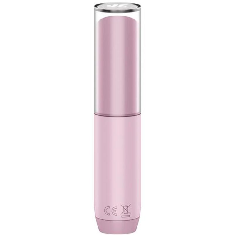 Close-up do Satisfyer Estimulador Clitoriano Secret Kiss Wave Rosa, mostrando seu design compacto e elegante.