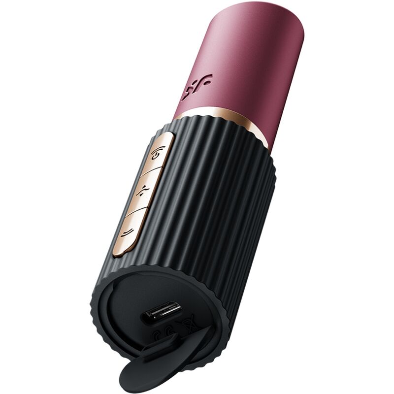 Close-up do SATISFYER Pro 2 Kiss Wave Estimulador Clitoriano Air Wave Discreto, mostrando seu design elegante e discreto.