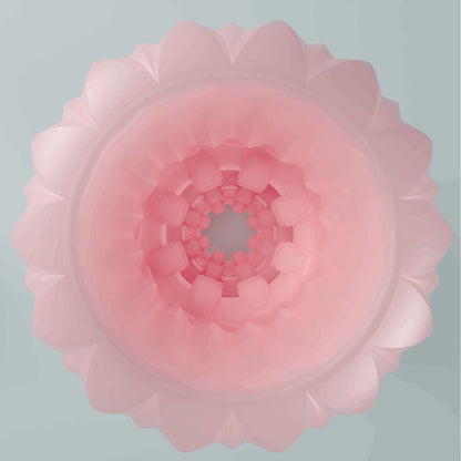 Close-up do Masturbador Masculino PRETTY LOVE ATHENA Alice Rosa mostrando suas texturas flexíveis e design compacto.