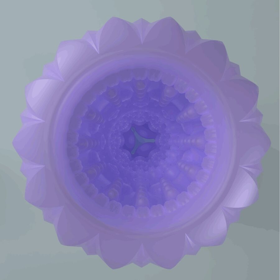 Close-up do Masturbador Masculino Pretty Love Athena Egg Stroker Roxo, destacando a sua textura e material TPR superelástico.