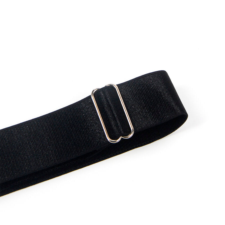 Anéis de perna elásticos ajustáveis pretos da SUBBLIME para um toque de ousadia e estilo.