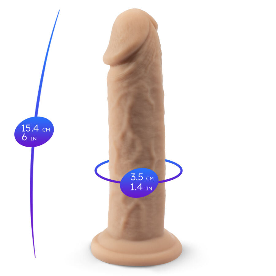 SILEXD Dildo Realista Silicone Termorativo Premium 15,4 CM