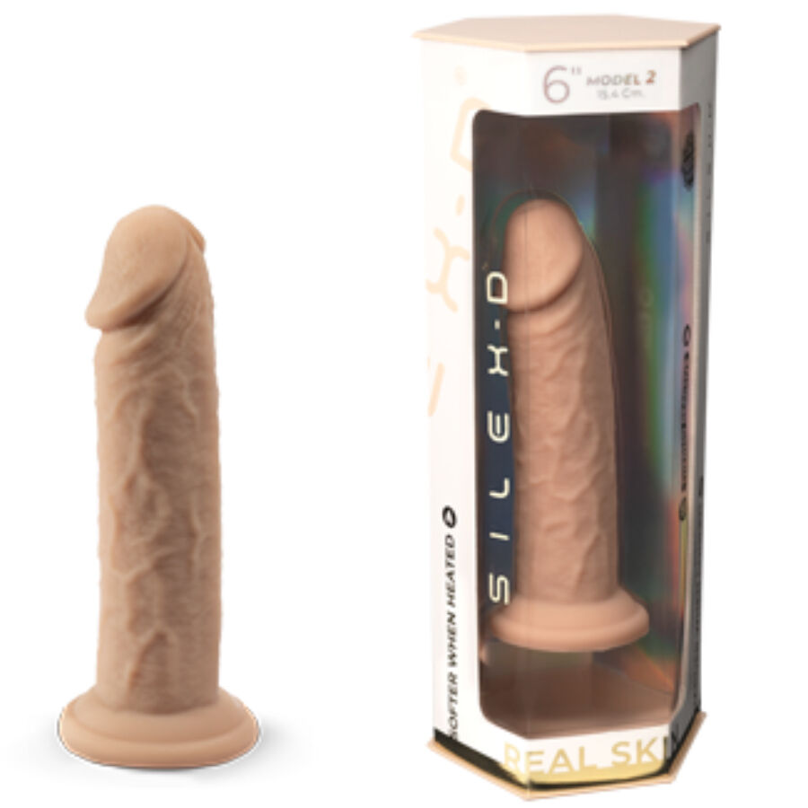 SILEXD Dildo Realista Silicone Termorativo Premium 15,4 CM
