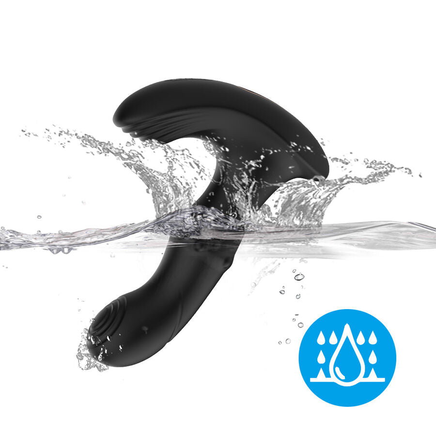 Vibrador Anal de Próstata ARMONY com Controle Remoto, mostrando seu design ergonômico e acabamento em silicone.