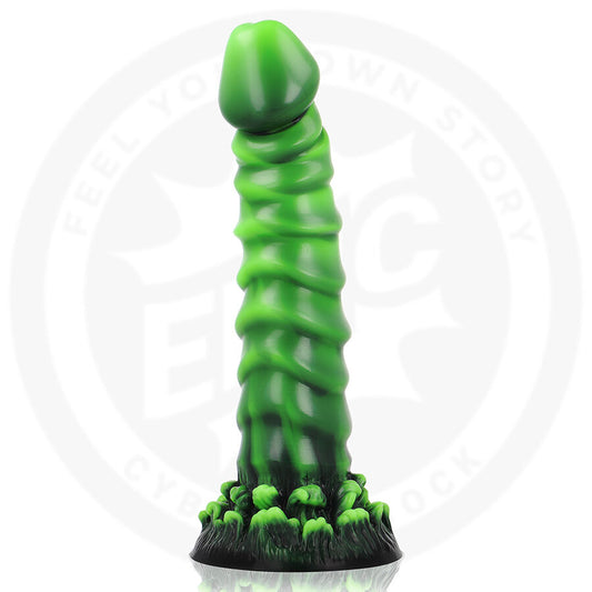 EPIC CYBERSILICOCK Dildo Caelion Living Root com design orgânico e cor natural.