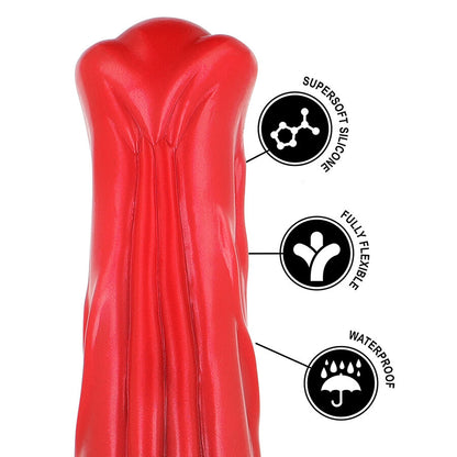 Dildo EPIC CYBERSILICOCK Aethon que brilha no escuro, feito de silicone de alta qualidade.