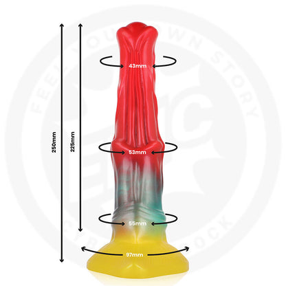 Dildo EPIC CYBERSILICOCK Aethon que brilha no escuro, feito de silicone de alta qualidade.