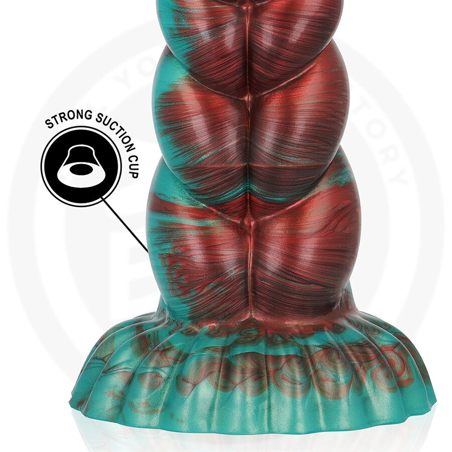 EPIC CYBERSILICOCK Dildo Zirion com design de fogo