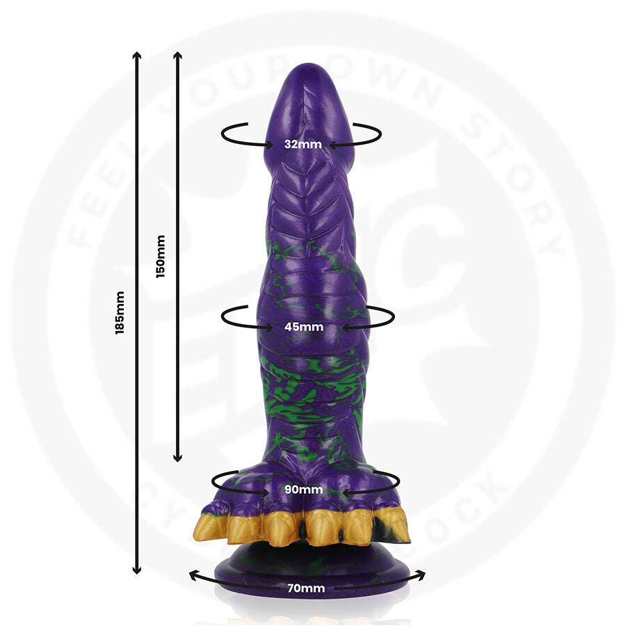 Dildo Crocotta Mystic Aurora da EPIC CYBERSILICOCK, design inspirado na aurora.