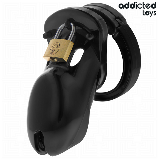 Gaiola para Pênis ADDICTED TOYS LOCKED Forbidden Vault 10 CM, exibindo seus detalhes e design seguro.