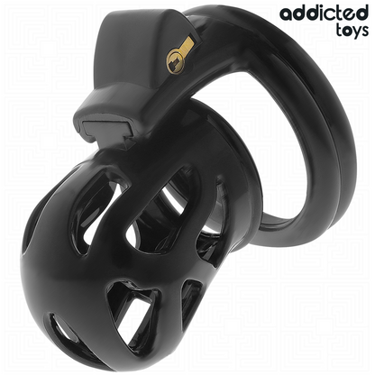 Gaiola de castidade ADDICTED TOYS LOCKED Silent Keep 7,5 CM com anéis e fechadura.