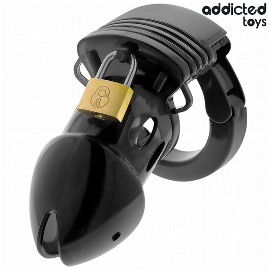 Gaiola de Castidade Masculina ADDICTED TOYS LOCKED Dephhs 7,5 cm com anel ajustável.