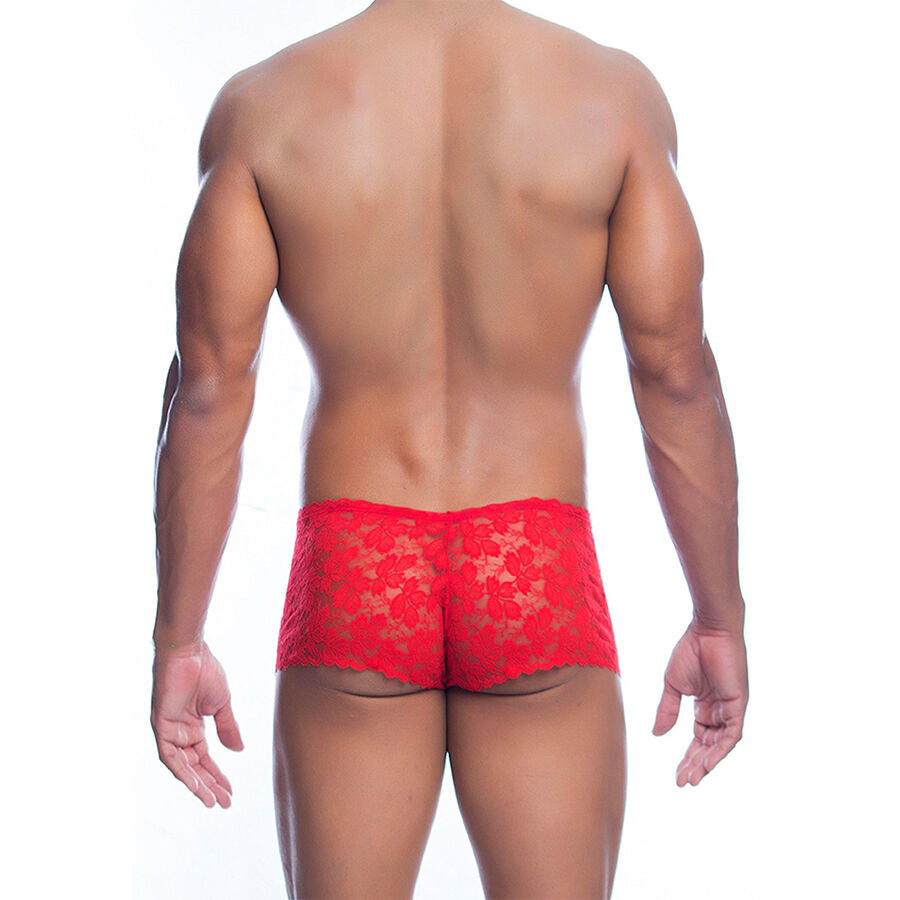 MaleBasics Boxer de Renda Vermelha L/XL Sensual