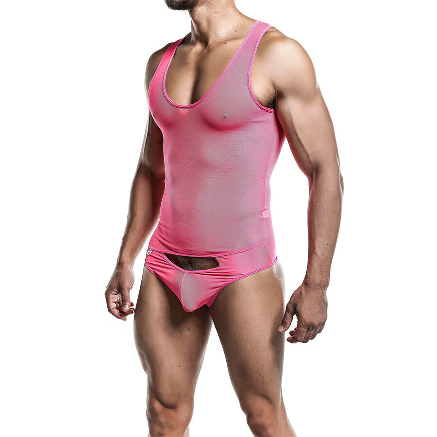 MOB Bodysheer Transparente Rosa L/XL Malla Sensual