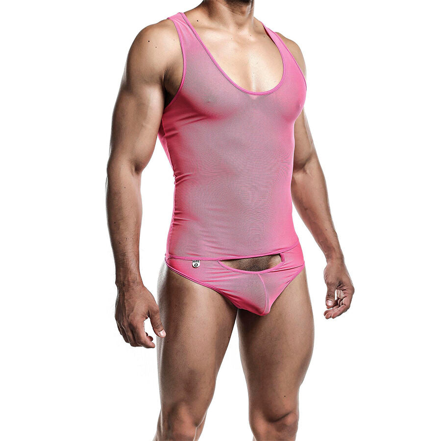 MOB Bodysheer Transparente Rosa L/XL Malla Sensual