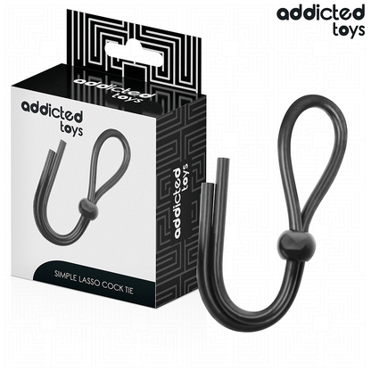 Corda peniana de silicone Addicted Toys para controle e estimulação, mostrando seu design de alça única e material macio.