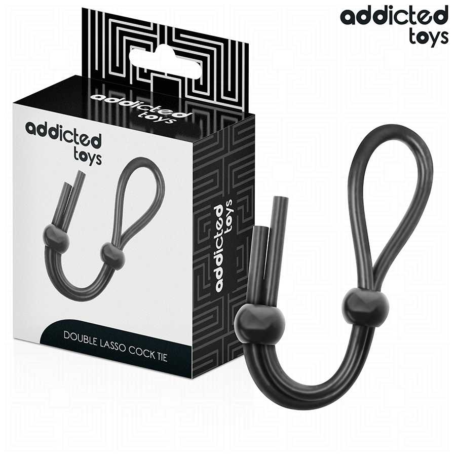 Corda peniana de silicone Addicted Toys Double Loop para controlo e estimulação.